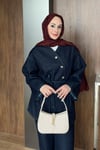 TAKIMAsimetrik Kesim Kot Takım 1056 Lacivert