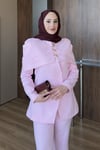 TAKIMCeketli Pelerinli Takım 1184 Pembe