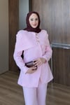 TAKIMCeketli Pelerinli Takım 1184 Pembe