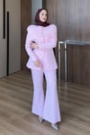 TAKIMCeketli Pelerinli Takım 1184 Pembe
