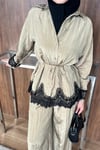 TAKIMDantelli Pantolonlu Takım 1075 Haki