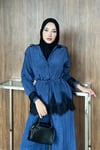 TAKIMDantelli Pantolonlu Takım 1075 Mavi