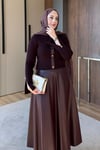 TAKIMDeri Etekli Takım 1048 Bordo