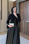 TAKIMDeri Etekli Takım 1048 Siyah