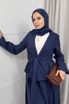 TAKIMETEKLİ KETEN TEKIM 20033 LACİVERT