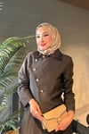 TAKIMGold Düğmeli Etekli Takım 1068 Kahve