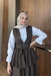 TAKIMKemer Detaylı Takım 1113 Kahve