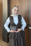 TAKIMKemer Detaylı Takım 1113 Kahve