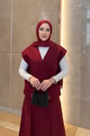 TAKIMKeten Yelek Etekli Takım 02125 Bordo