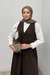 TAKIMKeten Yelekli Takım 51132 Kahve