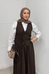 TAKIMKeten Yelekli Takım 51132 Kahve