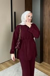 TAKIMLinda Pantolonlu Takım 1131 Bordo 