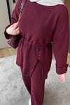 TAKIMLinda Pantolonlu Takım 1131 Bordo 