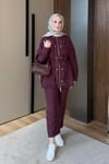 TAKIMÖnü Tüylü Takım 1046 Bordo
