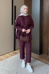 TAKIMÖnü Tüylü Takım 1046 Bordo