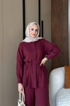 TAKIMPantolonlu Takım 1104 Bordo