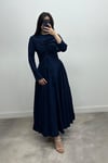 TAKIMParıltılı Büzgülü Takım 2286 Lacivert