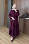 TAKIMŞifon Etekli Takım 1098 Bordo