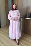 TAKIMŞifon Etekli Takım 1098 Pudra