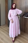 TAKIMŞifon Etekli Takım 1098 Pudra