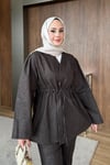 TAKIMSimli Kot Takım 1045 Kahverengi