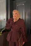 TAKIMSNK Pantolonlu Takım 1069 Bordo