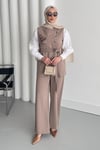 TAKIMSoi Pantolonlu Takım 1064 Bej