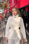 TAKIMYandan Düğmeli Takım 1067 Ekru