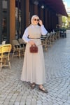 TAKIMYelekli Etekli  Takım 51007 Bej