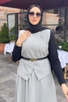 TAKIMYelekli Etekli  Takım 51007 Gri