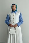 TAKIMYelekli Tencel Takım 1079 Ekru 