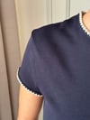 BASİCBüşceBRODE YAKA TİŞÖRT LACİVERT