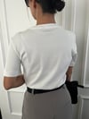 BEYAZ  YAKA DETAYLI BASİC TİŞÖRT