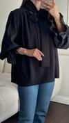 BLUZBüşceMODAL BLUZ SİYAH