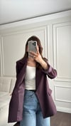 CEKETBüşceÇİZGİLİ KOL DETAYLI ASTARLI CEKET MÜRDÜM