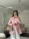 CEKETBüşceKRUVAZE TUVİT DESENLİ CEKET PEMBE