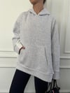 GÖMLEK DETAYLI GRİ SWEAT