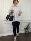 GÖMLEK DETAYLI GRİ SWEAT