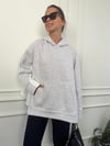 GÖMLEK DETAYLI GRİ SWEAT