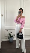 GÖMLEKBüşceASİMETRİK YAKA PEMBE GÖMLEK