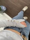 GRİ BİSİKLET YAKA KOL ORTASI DROPLU