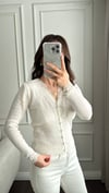 HIRKABüşceDANTELLİ YUMUŞAK HIRKA EKRU