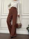 KAHVERENGİ BOL KUMAŞ PANTALON