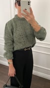 KAZAKBüşceYEŞİL ÖRME KAZAK