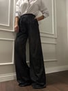 PANTOLONBüşceKADİFE SİMLİ SİYAH PANTOLON