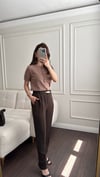PANTOLONBüşceLİNDA DUBLE PANTOLON KAHVERENGİ
