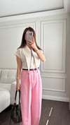 PANTOLONBüşcePALAZZO PANTOLON PEMBE