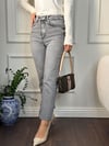 PANTOLONBüşceZR BOYFİT JEAN AÇIK GRİ KESİK PAÇA