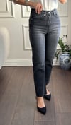 PANTOLONBüşceZR BOYFİT JEAN KOYU GRİ KESİK PAÇA