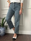 PANTOLONBüşceZR MAVİ LEOPAR DESENLİ DENİM PANTOLON